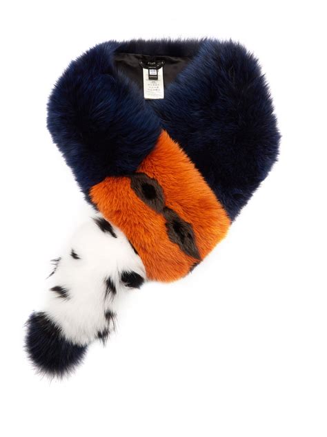 fendi fox fur scarf|fendi fur scarf.